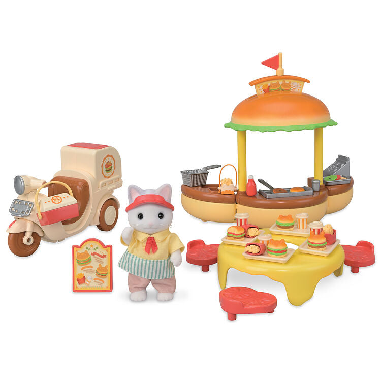 Sylvanian Families  Hamburger Stand / ซิลวาเนียน แฟมิลี่ ร้านขายแฮมเบอร์เกอร์