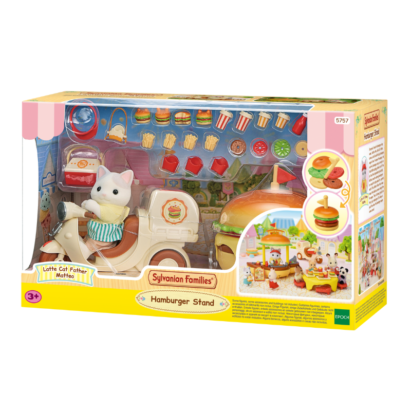 Sylvanian Families  Hamburger Stand / ซิลวาเนียน แฟมิลี่ ร้านขายแฮมเบอร์เกอร์