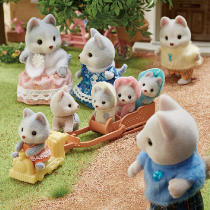 Sylvanian Husky Family  / ซิลวาเนียน แฟมิลี่  ครอบครัวฮัสกี้