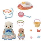 Sylvanian Families  Sea Otter Sisters-Splashy Snorkel Set- / ซิลวาเนียน แฟมิลี่ ชุดพี่น้องนากทะเล และของเล่นชายหาด