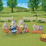 Sylvanian Tandem Cycling Set -Husky Sister & Brother/ ซิลวาเนียน แฟมิลี่ พี่น้องฮัสกี้และจักรยาน