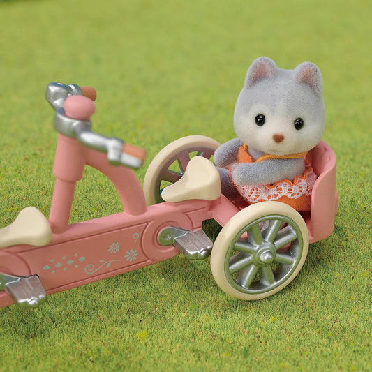 Sylvanian Tandem Cycling Set -Husky Sister & Brother/ ซิลวาเนียน แฟมิลี่ พี่น้องฮัสกี้และจักรยาน