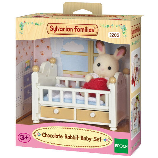 Sylvanian Families Chocolate Rabbit Baby Set (Baby Bed) / ซิลวาเนียน แฟมิลี่ ชุดเบบี้ชอคโกแลตแรบบิท (เตียงเบบี้)