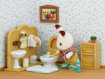 Sylvanian Families Chocolate Rabbit Brother Set (Washroom) / ซิลวาเนียน แฟมิลี่ ชุดเด็กชายชอคโกแลตแรบบิท (ห้องน้ำ)
