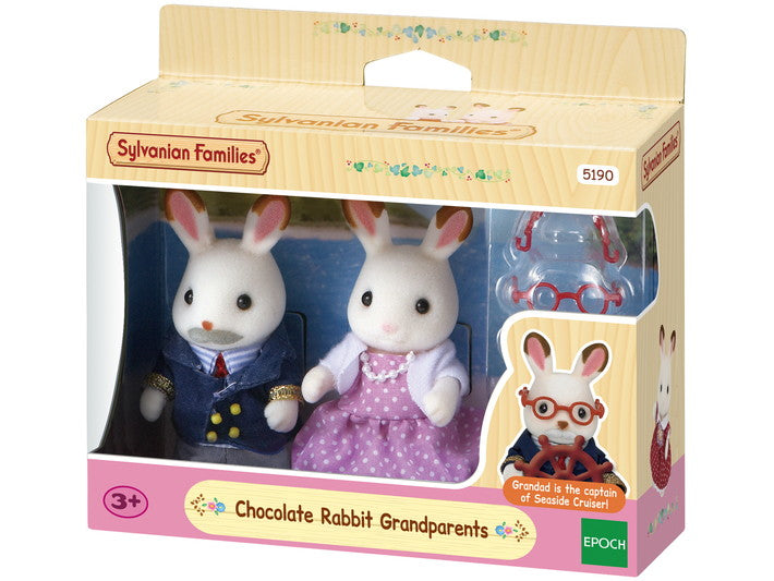 Sylvanian Families Chocolate Rabbit Grandparents / ซิลวาเนียน แฟมิลี่ คุณปู่คุณย่าชอคโกแลตแรบบิท