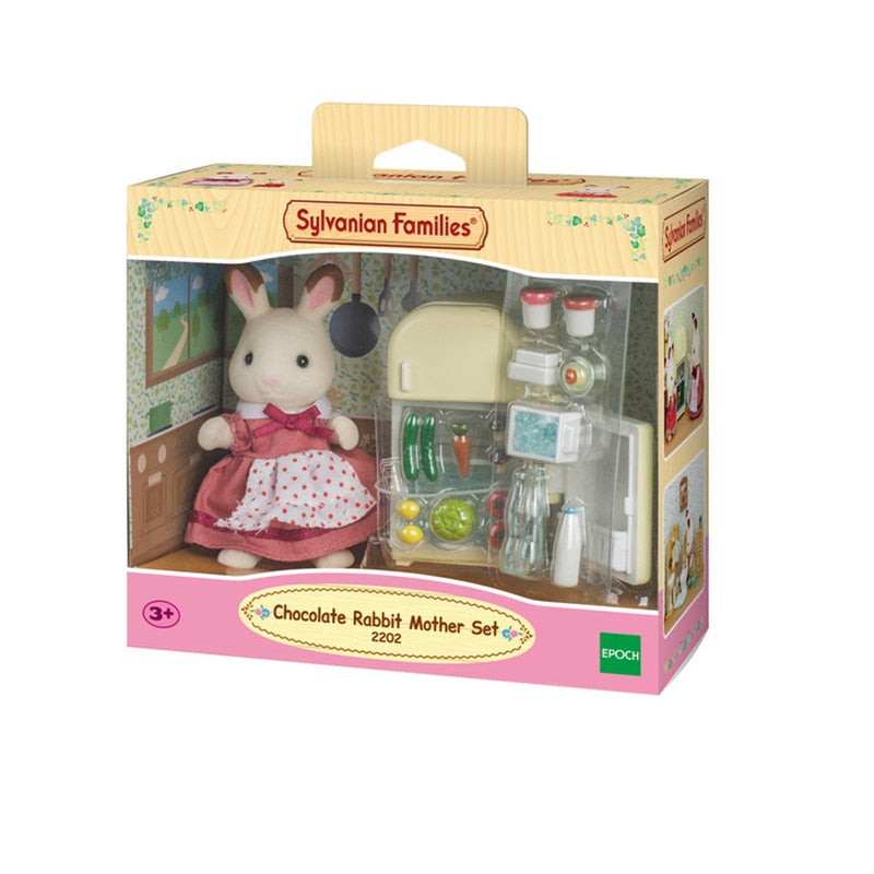 Sylvanian Families Chocolate Rabbit Mother Set (Fridge) / ซิลวาเนียน แฟมิลี่ ชุดคุณแม่ชอคโกแลตแรบบิท (ตู้เย็น)