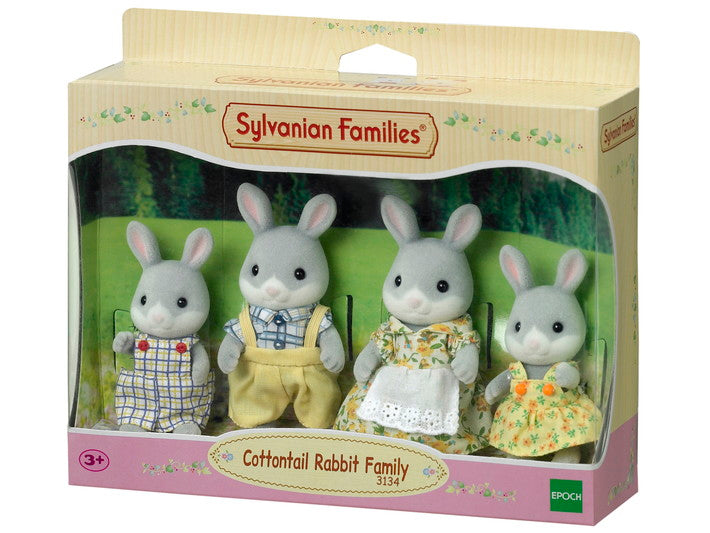 Sylvanian Families Cottontail Rabbit Family / ซิลวาเนียน แฟมิลี่ ครอบครัว คอตต้อนเทล แรบบิท