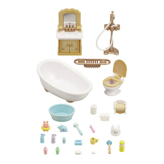 Sylvanian Families Country Bathroom Set / ซิลวาเนียน แฟมิลี่ ชุดห้องน้ำคันทรี่