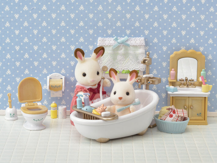 Sylvanian Families Country Bathroom Set / ซิลวาเนียน แฟมิลี่ ชุดห้องน้ำคันทรี่