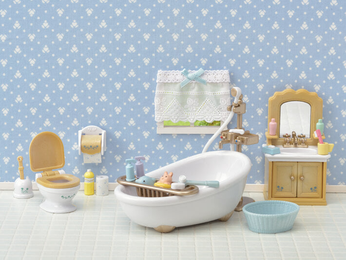 Sylvanian Families Country Bathroom Set / ซิลวาเนียน แฟมิลี่ ชุดห้องน้ำคันทรี่