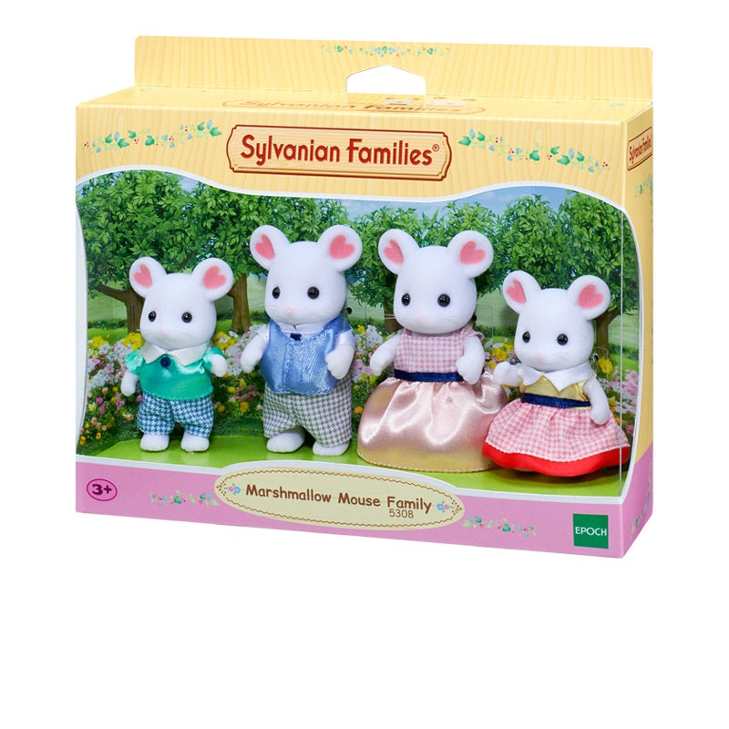 Sylvanian Families Marshmallow Mouse Family / ซิลวาเนียน แฟมิลี่ ครอบครัวหนูมาร์ชเมลโล