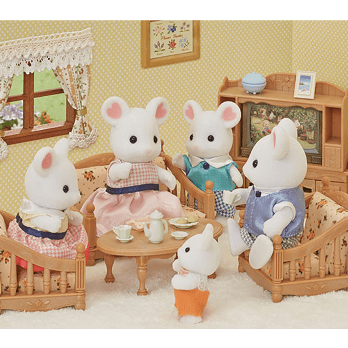 Sylvanian Families Marshmallow Mouse Family / ซิลวาเนียน แฟมิลี่ ครอบครัวหนูมาร์ชเมลโล