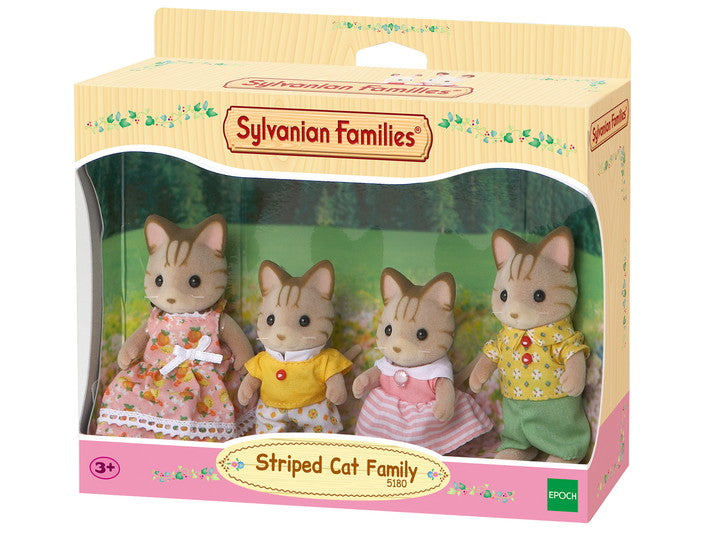 Sylvanian Families Striped Cat Family / ซิลวาเนียน แฟมิลี่ ครอบครัวแมวลาย