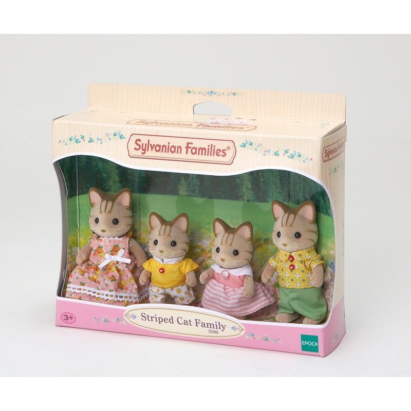 Sylvanian Families Striped Cat Family / ซิลวาเนียน แฟมิลี่ ครอบครัวแมวลาย