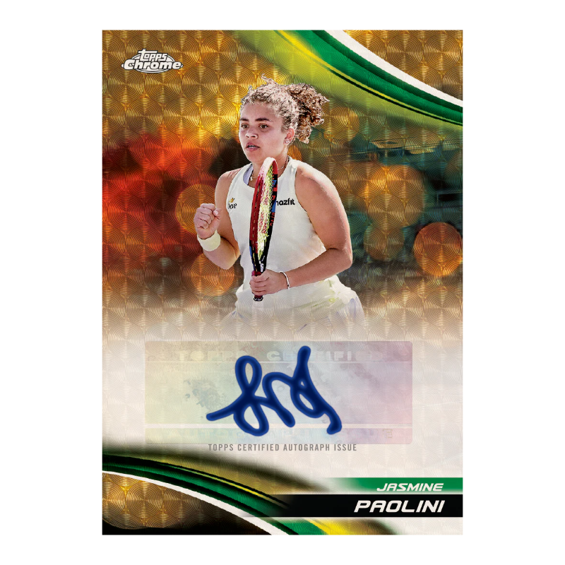 Topps Tennis Chrome 2025 การ์ดเทนนิส กล่องฮ็อบบี้ (Hobby Box) – ยกกล่อง [บรรจุ 12 ซอง/กล่อง]