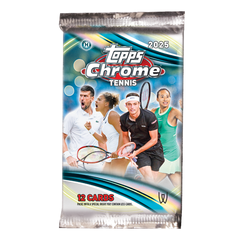 Topps Tennis Chrome 2025 การ์ดเทนนิส กล่องเบรกเกอร์ ดีไลท์ (Breaker Delight Box) - ยกกล่อง [บรรจุ 1 ซอง/กล่อง]