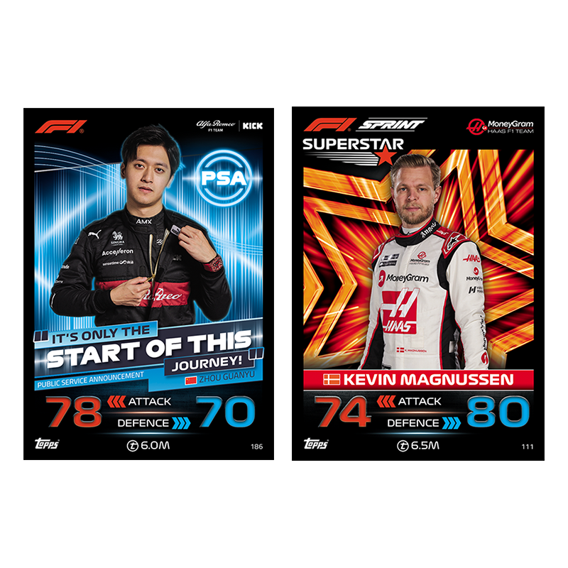 Turbo Attax 2023 / การ์ดรถแข่ง เทอร์โบ แอทแทค ฟอร์มูล่าวัน (F1) ซองสุ่ม 4 ซอง (การ์ด 10 ใบ: ซอง)