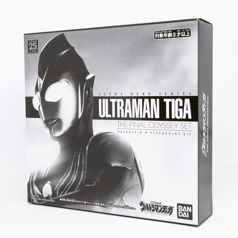 Ultra Hero Series Ultraman Tiga The Final Odyssey Set (3 Figures)  Premium Bandai /  ฟิกเกอร์ยอดมนุษย์อุลตร้าแมนทีก้า เดอะ ไฟนอลโอดิซซี่  (ชุด 3 ตัว)