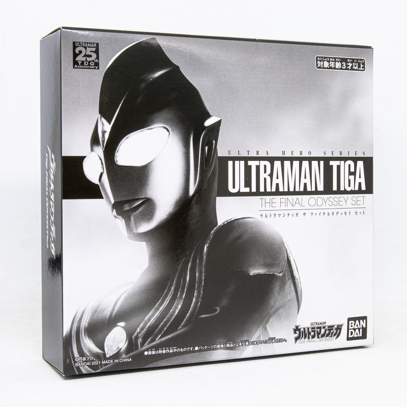 Ultra Hero Series Ultraman Tiga The Final Odyssey Set (3 Figures)  Premium Bandai /  ฟิกเกอร์ยอดมนุษย์อุลตร้าแมนทีก้า เดอะ ไฟนอลโอดิซซี่  (ชุด 3 ตัว)