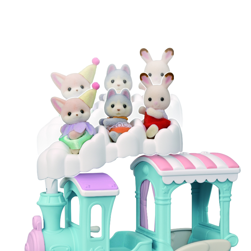 Sylvanian Families Floating Cloud Rainbow Train/รถไฟก้อนเมฆสายรุ้ง