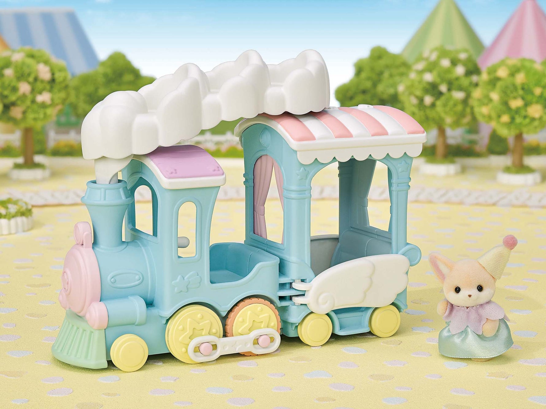 Sylvanian Families Floating Cloud Rainbow Train/รถไฟก้อนเมฆสายรุ้ง