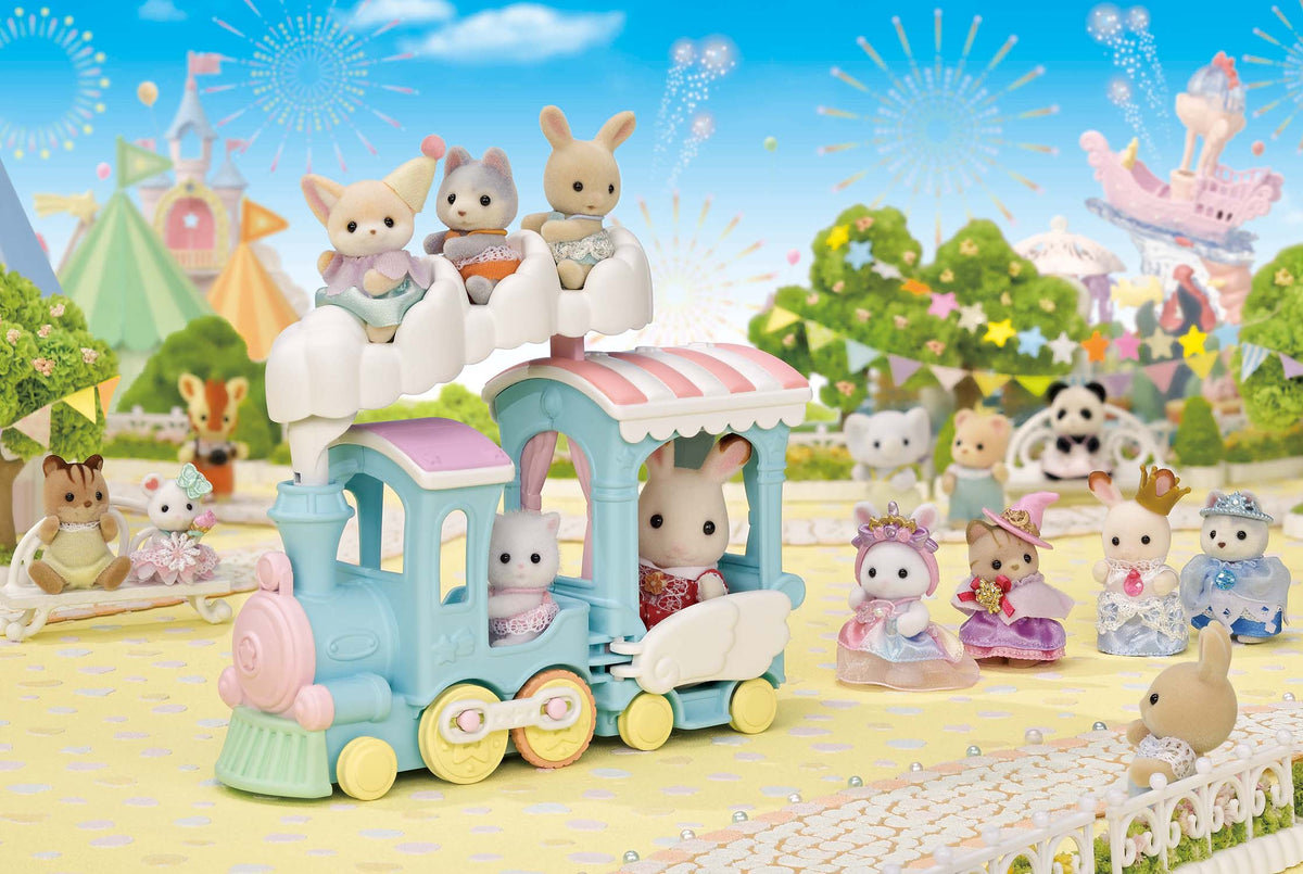 Sylvanian Families Floating Cloud Rainbow Train/รถไฟก้อนเมฆสายรุ้ง