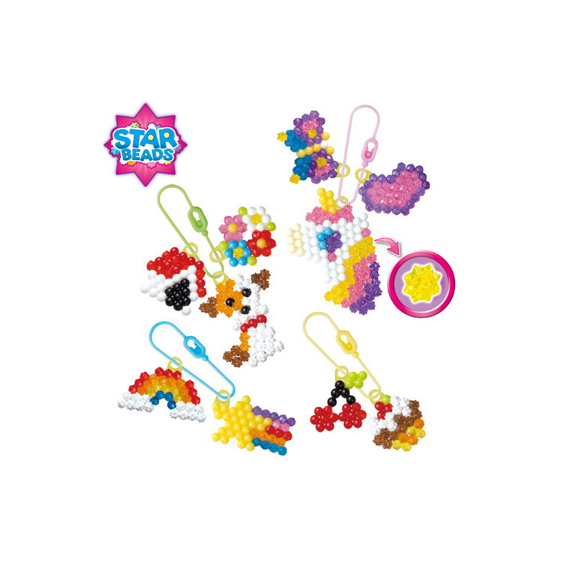 ลูกปัดสเปรย์น้ำ อควาบีท ชุด พวงกุญแจอัญมณีสตาร์บีท / Aquabeads Charm Maker (ชุดรีฟิล)