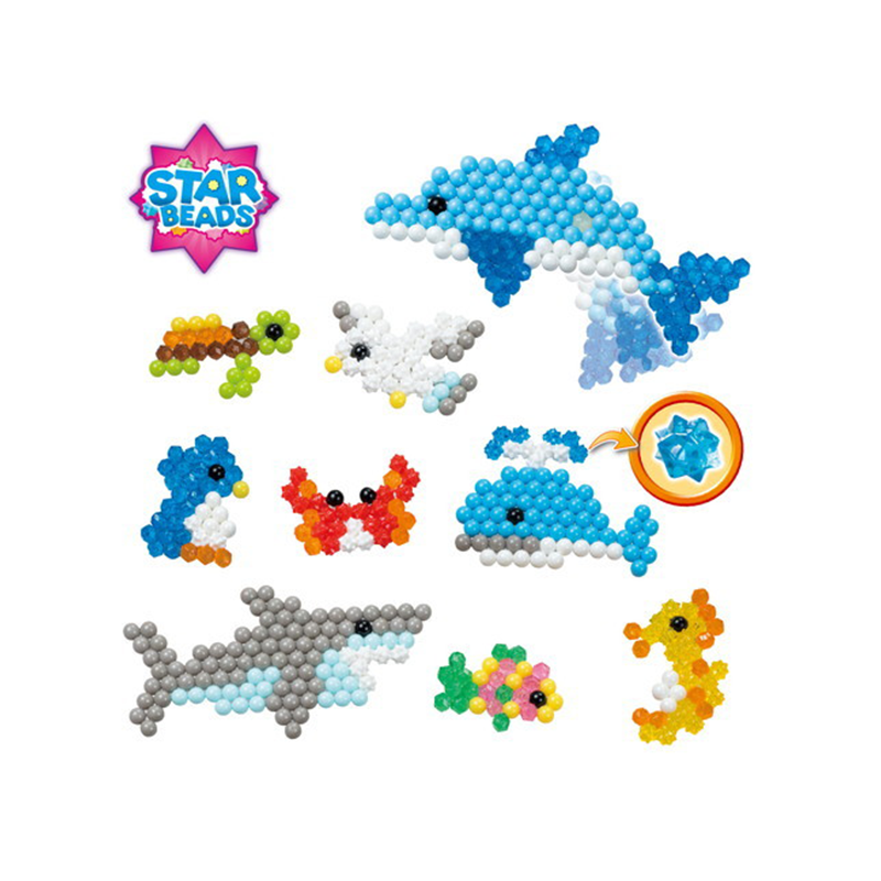 ลูกปัดสเปรย์น้ำ อควาบีท ชุด ชีวิตในมหาสมุทร /  Aquabeads Ocean Life (ชุดรีฟิล)