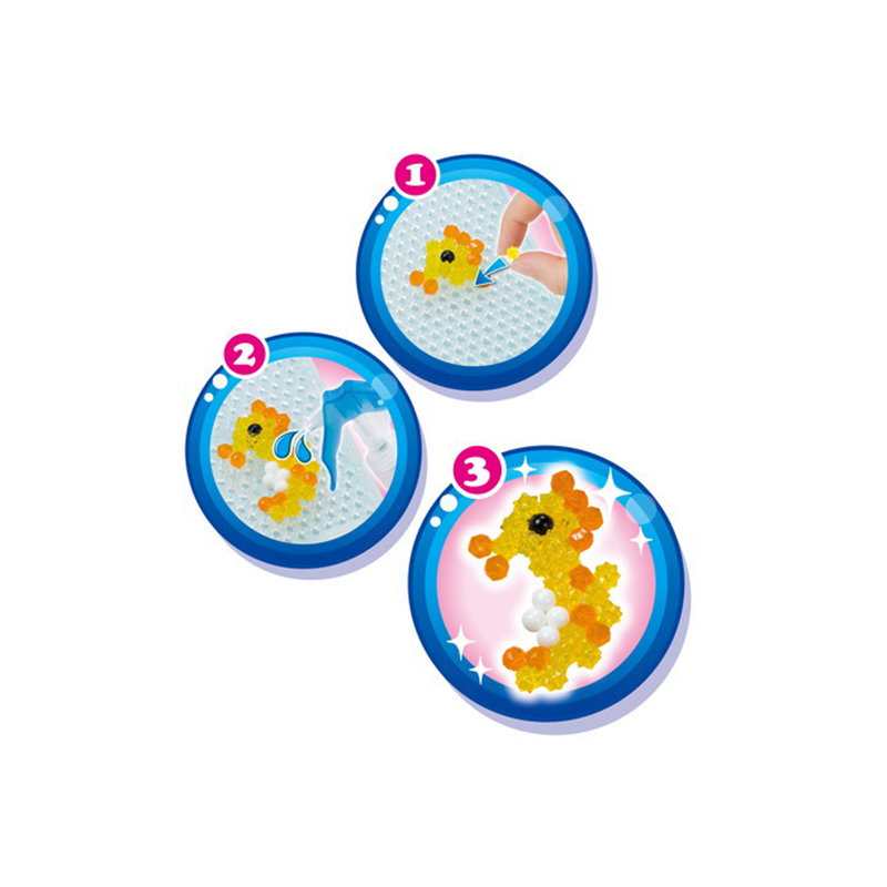 ลูกปัดสเปรย์น้ำ อควาบีท ชุด ชีวิตในมหาสมุทร /  Aquabeads Ocean Life (ชุดรีฟิล)