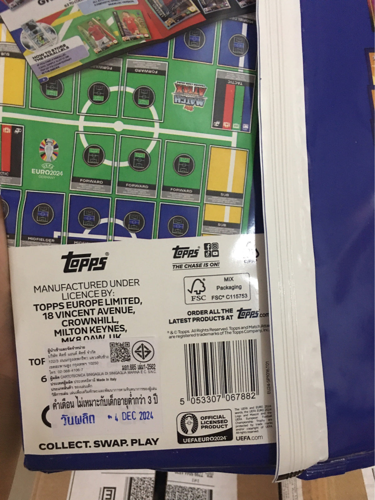 EURO 2024 Match Attax Starter Pack /การ์ดแมตช์แอทแทค ฟุตบอลยูโร 2024 แฟ้มการ์ดสำหรับเริ่มสะสม