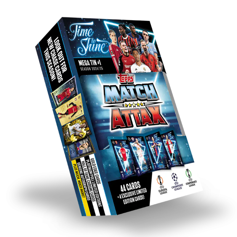 Match Attax UCC 24/25 Mega Tins / การ์ดฟุตบอล UCC แมตช์แอทแทค 24/25 เมก้าทินบล็อก (คละ 4 ลาย) - 1