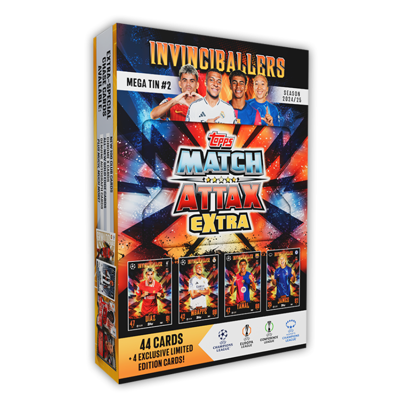 Match Attax UCC Extra 2025 Mega Tins / การ์ดฟุตบอล UCC แมตช์แอทแทค เอ็กซ์ตร้า 2025 เมก้าทินบล็อก (คละ 3 ลาย) - 2