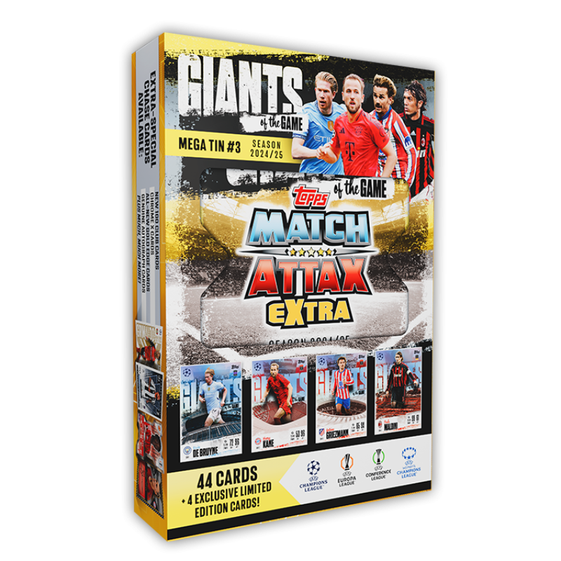 Match Attax UCC Extra 2025 Mega Tins / การ์ดฟุตบอล UCC แมตช์แอทแทค เอ็กซ์ตร้า 2025 เมก้าทินบล็อก (คละ 3 ลาย) - 3