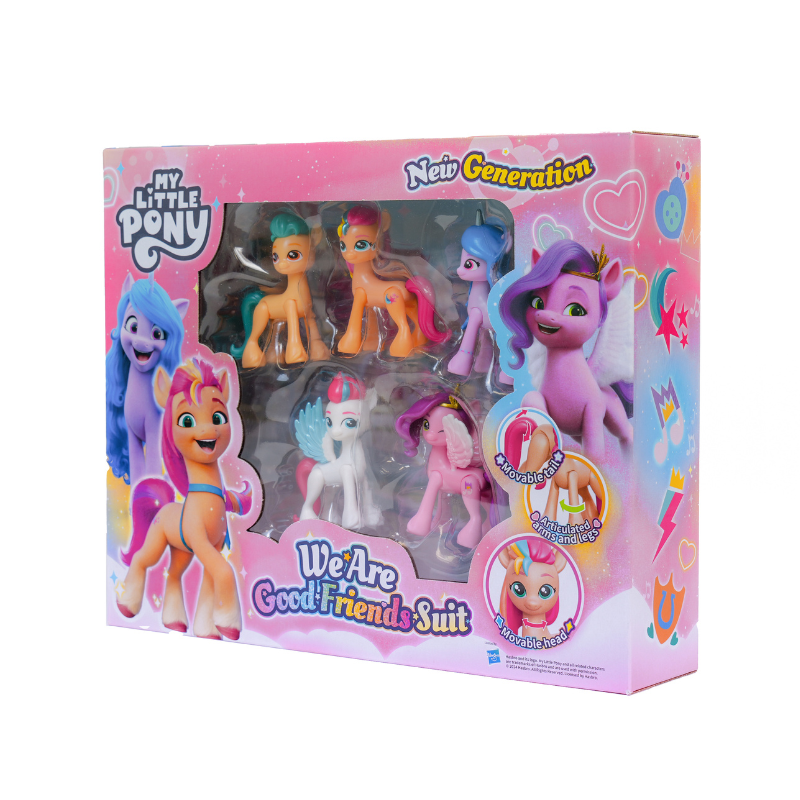 My Little Pony - We Are Good Friends Suit (5 x 8cm figures) / เซ็ตมายลิตเติ้ลโพนี่ ฟิกเกอร์ วีอาร์กู๊ดเฟรนด์
