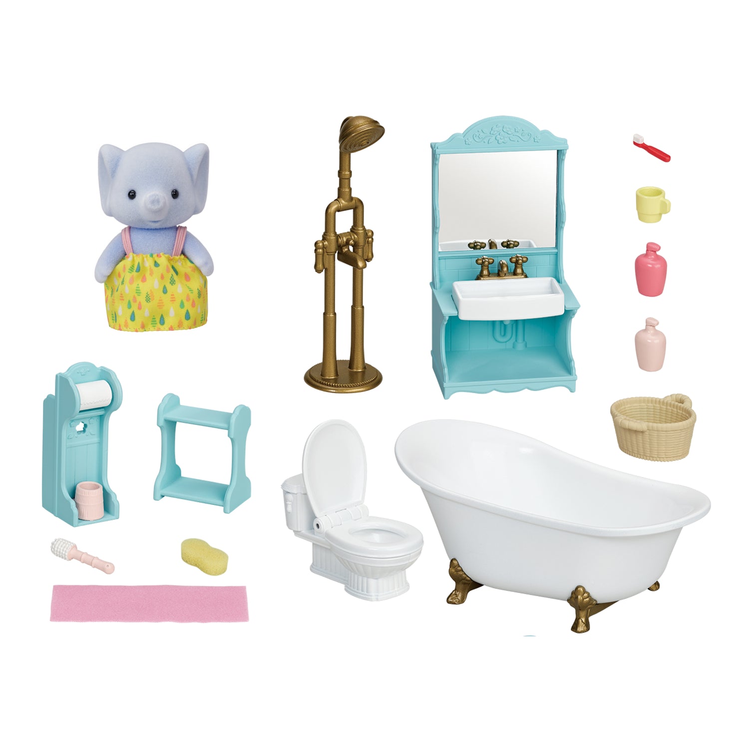 Sylvanian Families Bathroom Set / ซิลวาเนียน แฟมิลี่ ชุดห้องน้ำ