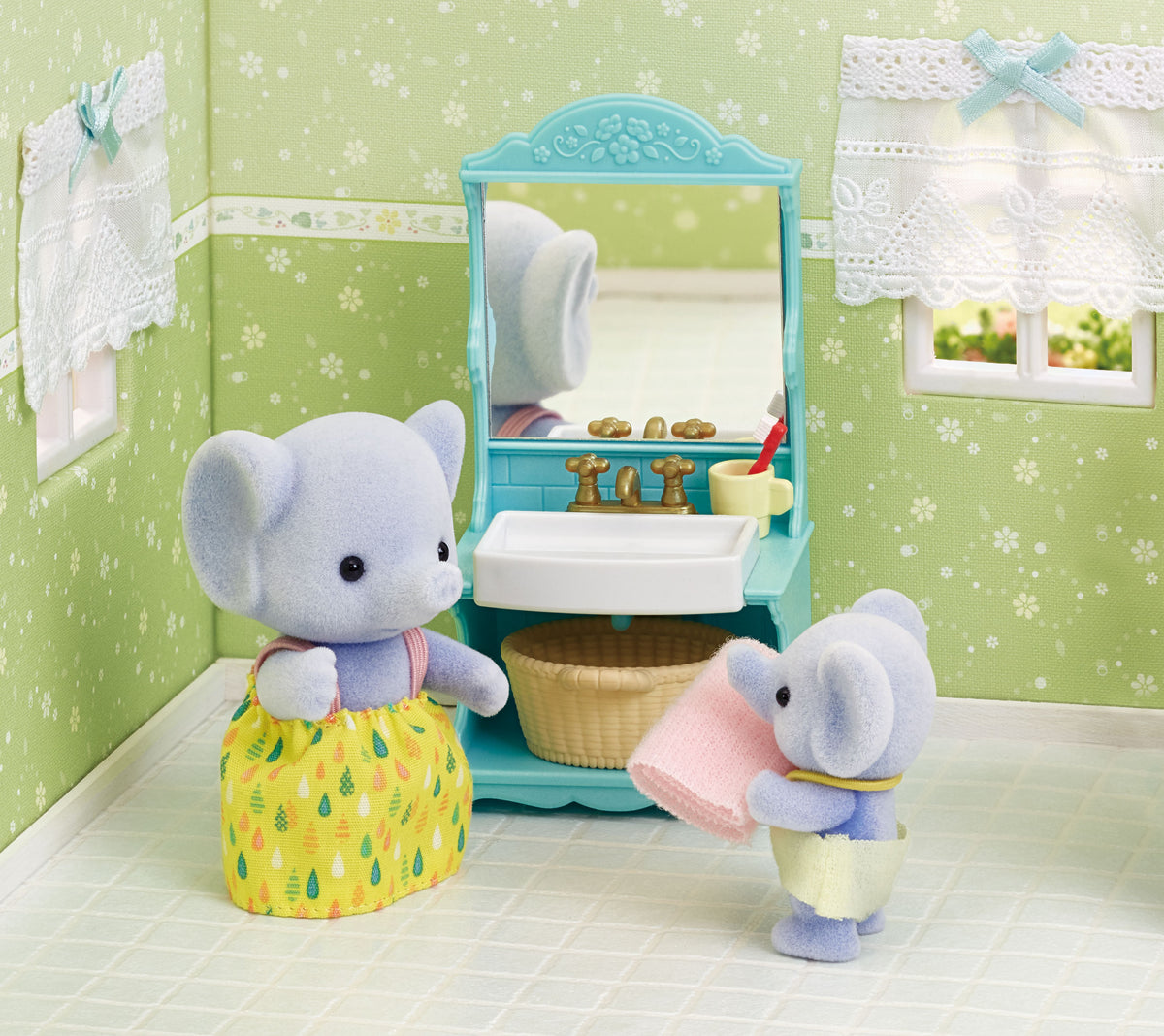 Sylvanian Families Bathroom Set / ซิลวาเนียน แฟมิลี่ ชุดห้องน้ำ