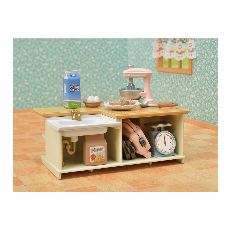 Sylvanian Families Kitchen Island / ซิลวาเนียน แฟมิลี่ เคาน์เตอร์ครัว