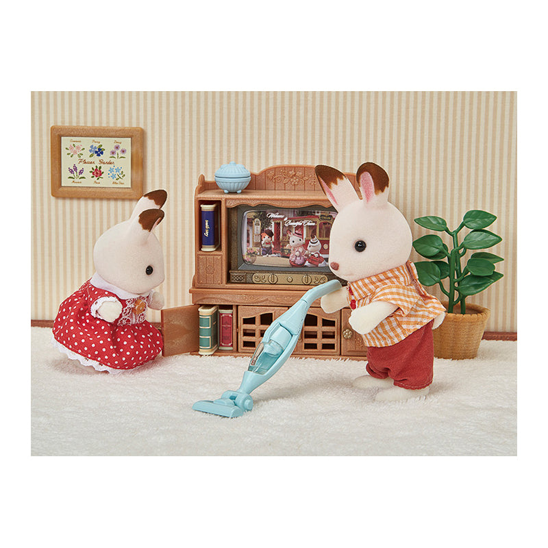 Sylvanian Families Laundry & Vacuum Cleaner / ซิลวาเนียน แฟมิลี่ เครื่องซักผ้าและเครื่องดูดฝุ่น