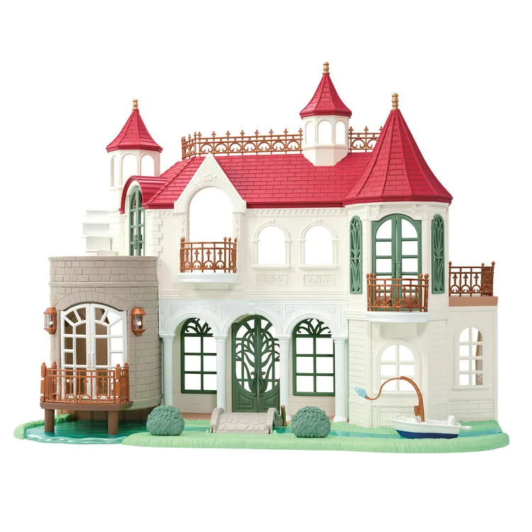 Sylvanian Families Red Roof Riverside Manor / ซิลวาเนียน แฟมิลี่ บ้านทรงปราสาทริมน้ำ