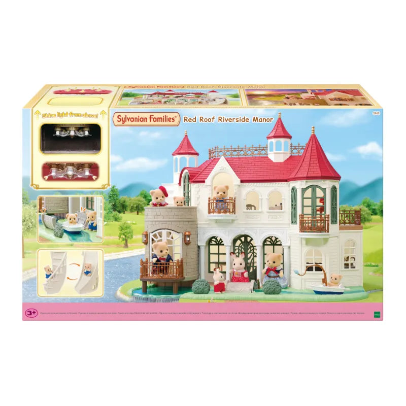 Sylvanian Families Red Roof Riverside Manor / ซิลวาเนียน แฟมิลี่ บ้านทรงปราสาทริมน้ำ