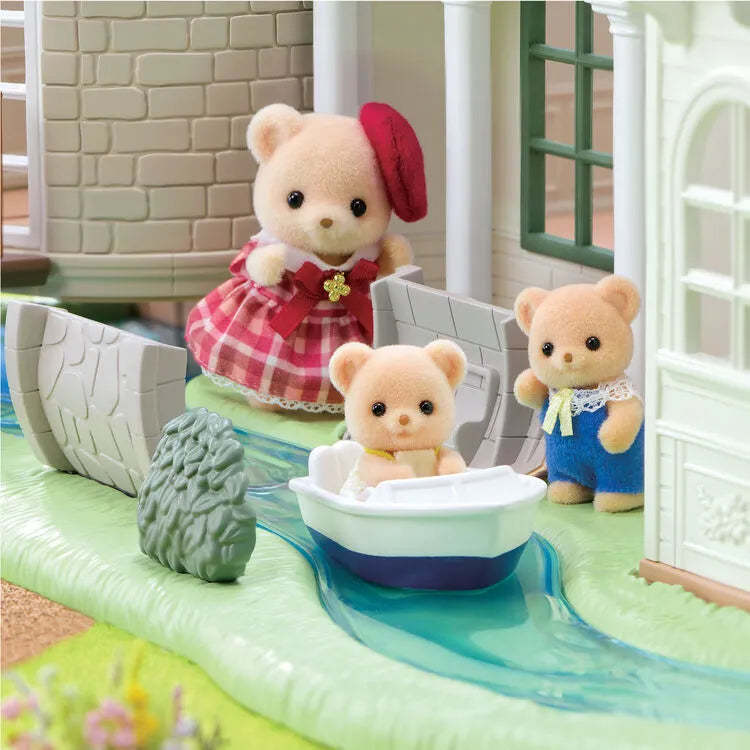Sylvanian Families Red Roof Riverside Manor / ซิลวาเนียน แฟมิลี่ บ้านทรงปราสาทริมน้ำ