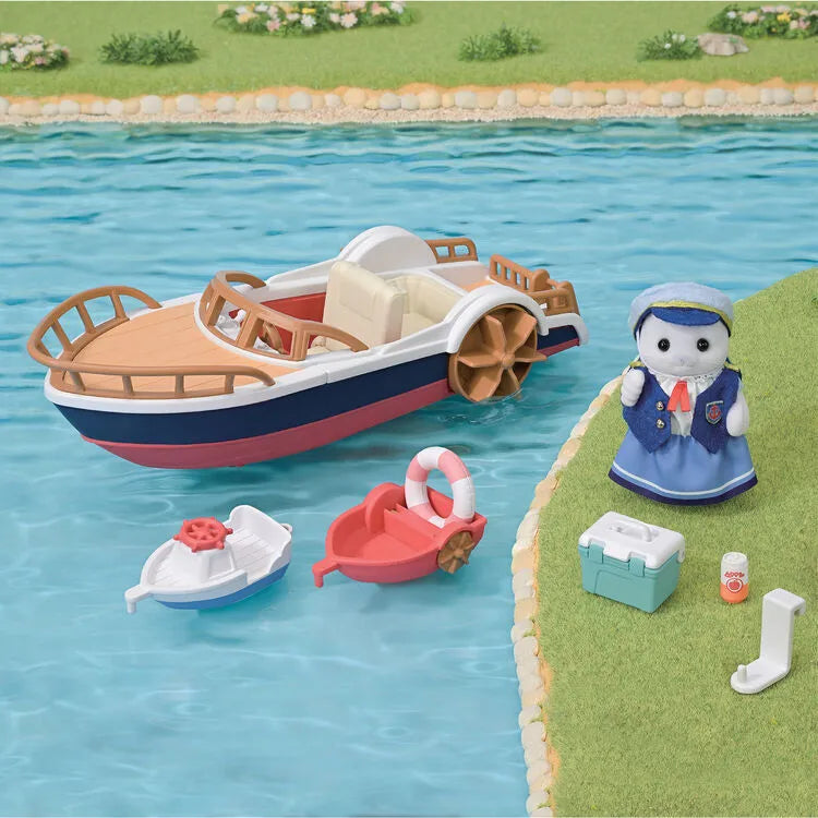 Sylvanian Families Seal Sailor's Leisure Boat / ซิลวาเนียน แฟมิลี่ เรือแสนสนุกของกัปตันแมวน้ำ