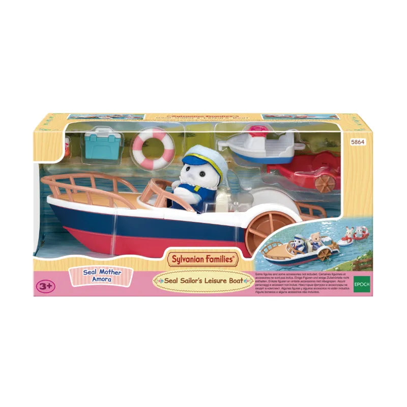 Sylvanian Families Seal Sailor's Leisure Boat / ซิลวาเนียน แฟมิลี่ เรือแสนสนุกของกัปตันแมวน้ำ