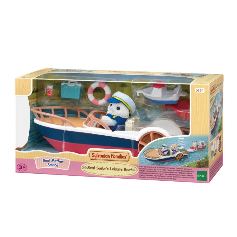 Sylvanian Families Seal Sailor's Leisure Boat / ซิลวาเนียน แฟมิลี่ เรือแสนสนุกของกัปตันแมวน้ำ