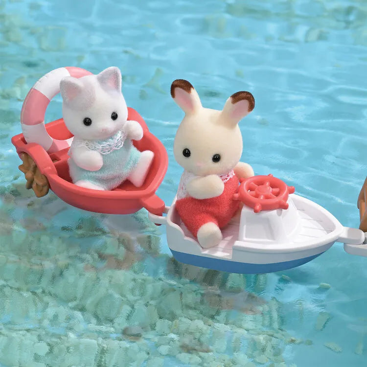 Sylvanian Families Seal Sailor's Leisure Boat / ซิลวาเนียน แฟมิลี่ เรือแสนสนุกของกัปตันแมวน้ำ