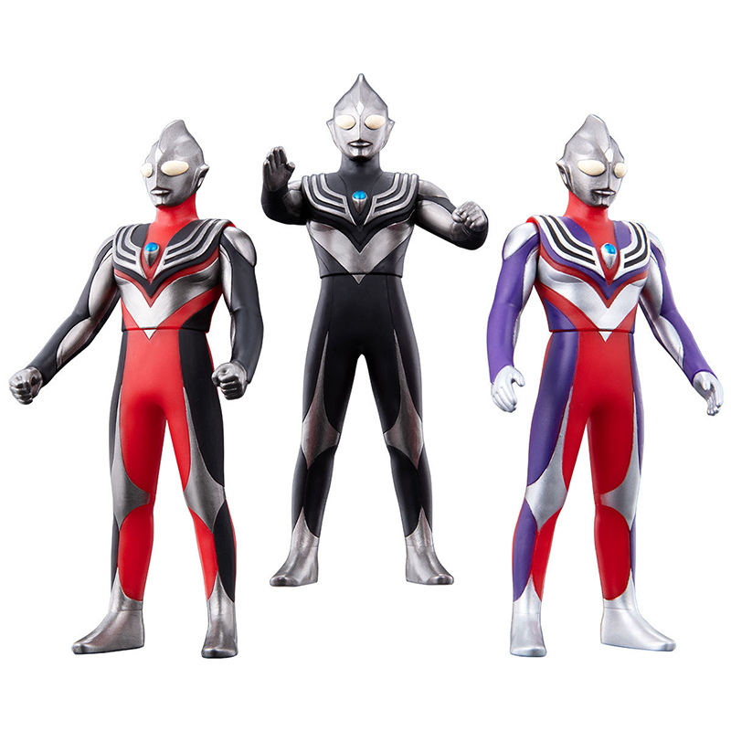 Ultra Hero Series Ultraman Tiga The Final Odyssey Set (3 Figures)  Premium Bandai /  ฟิกเกอร์ยอดมนุษย์อุลตร้าแมนทีก้า เดอะ ไฟนอลโอดิซซี่  (ชุด 3 ตัว)