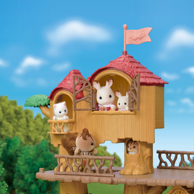 Sylvanian Families Adventure Tree House Gift Set - Camping Edition / ซิลวาเนียน แฟมิลี่ บ้านต้นไม้ผจญภัยพร้อมเต็นท์ กิ๊ฟเซ็ท