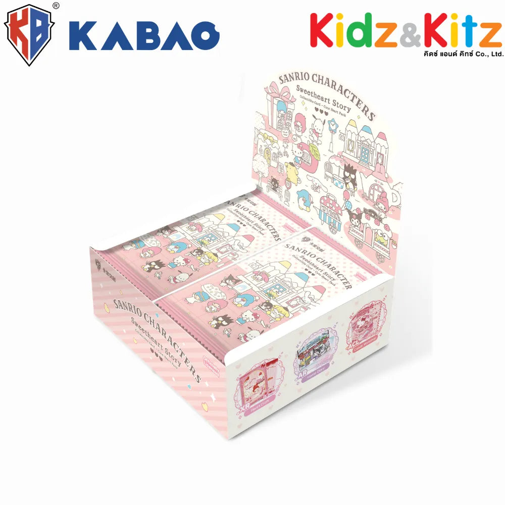 Kabao ซานริโอ คาแรคเตอร์ การ์ดสะสม (Sanrio Characters) - Sweetheart Story: Cute Heart Pack  (เวอร์ชันภาษาอังกฤษ) [ยกกล่อง 36 ซอง]