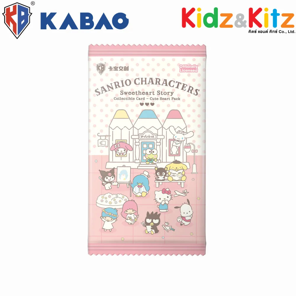 Kabao ซานริโอ คาแรคเตอร์ การ์ดสะสม (Sanrio Characters) - Sweetheart Story: Cute Heart Pack  (เวอร์ชันภาษาอังกฤษ) [ยกกล่อง 36 ซอง]