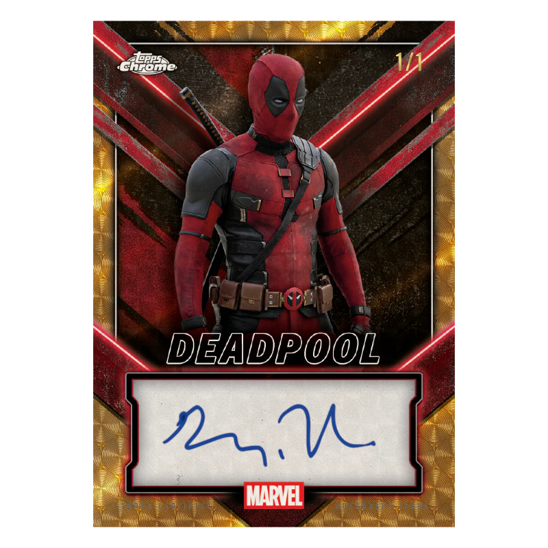 2025 Topps Chrome® Deadpool - Value Box /  2025 ท็อปส์ โครม เดดพูล แวลูบ็อกซ์ [ยกล่อง 7 แพ็ค]